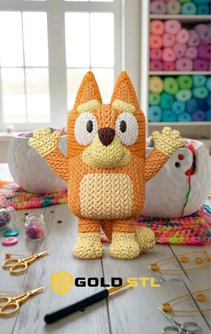 150+ Knitted Style 3D Models Bundle | STL & 3MF Files | 3D Printable Crochet Models - Image 8