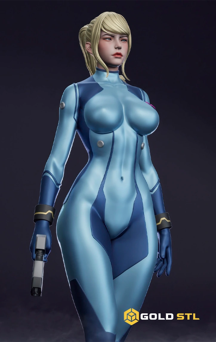 Samus Aran Metroid STL Epic 3D Model - Image 2