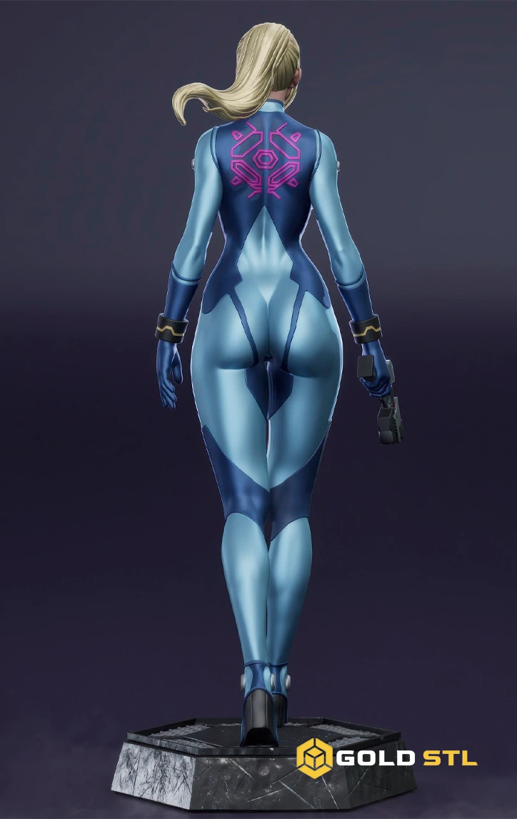 Samus Aran Metroid STL Epic 3D Model - Image 4