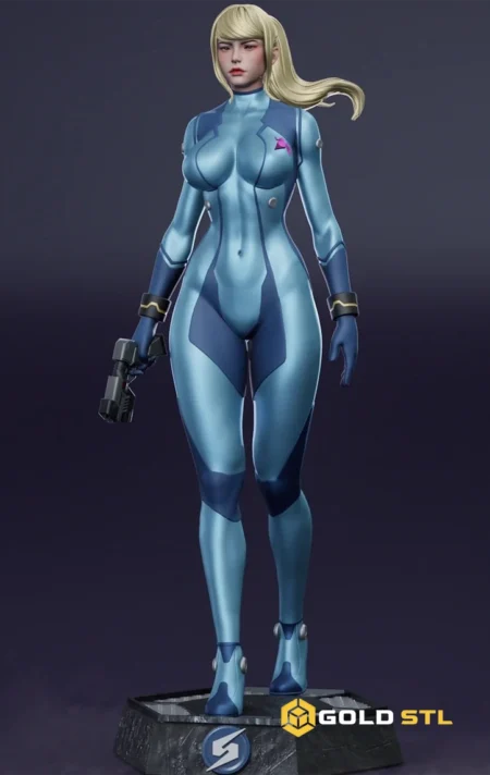 Samus Aran Metroid STL Epic 3D Model