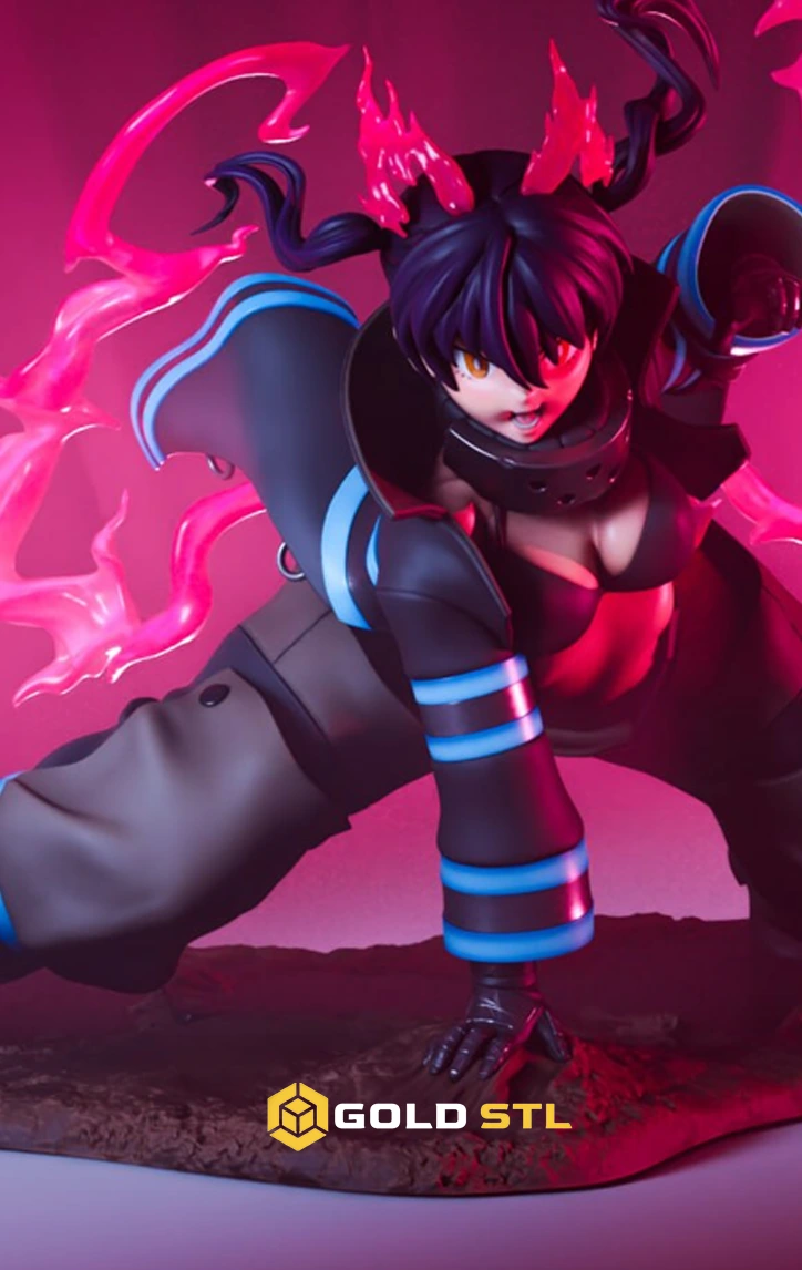 Tamaki Fire Force STL Epic 3D Model - Image 2