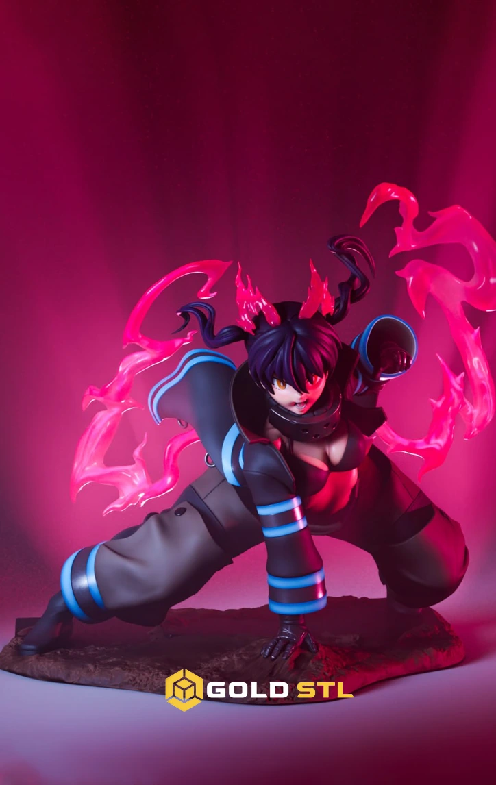 Tamaki Fire Force STL Epic 3D Model