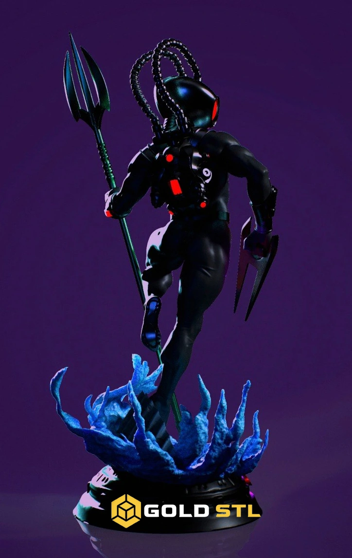 Black Manta Aquaman STL Epic 3D Model - Image 3