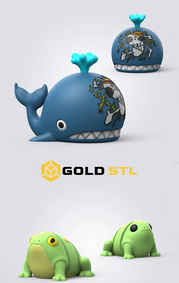 300 Mini Flexi Figures STL & 3MF Files + Keychains | Articulated Mini Animals 3D Print Bundle | Print-in-Place Models - Image 7