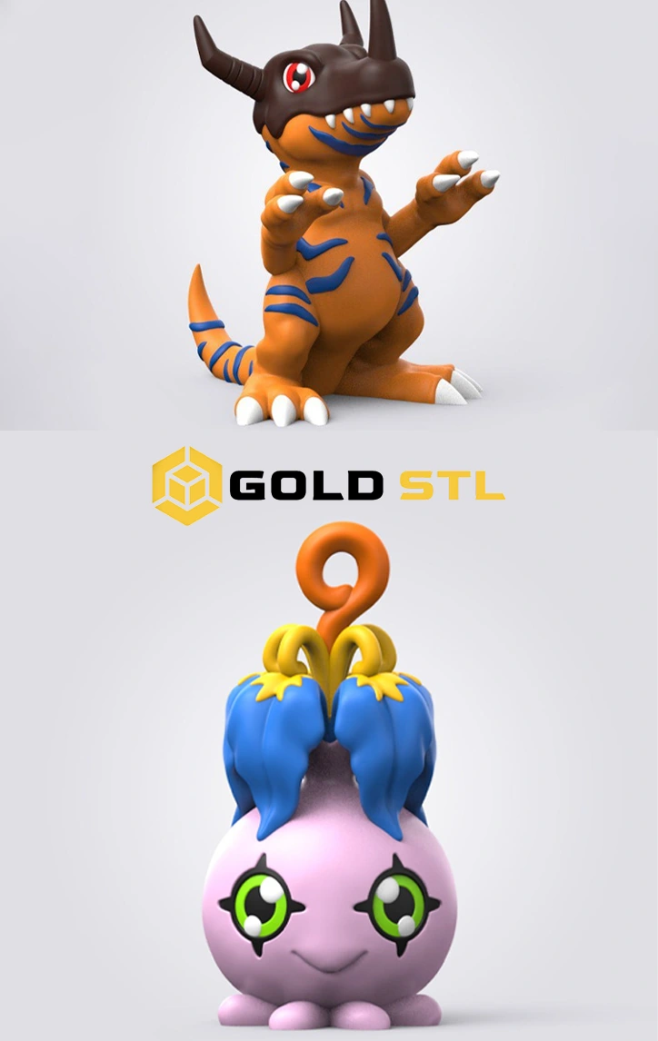 300 Mini Flexi Figures STL & 3MF Files + Keychains | Articulated Mini Animals 3D Print Bundle | Print-in-Place Models - Image 9
