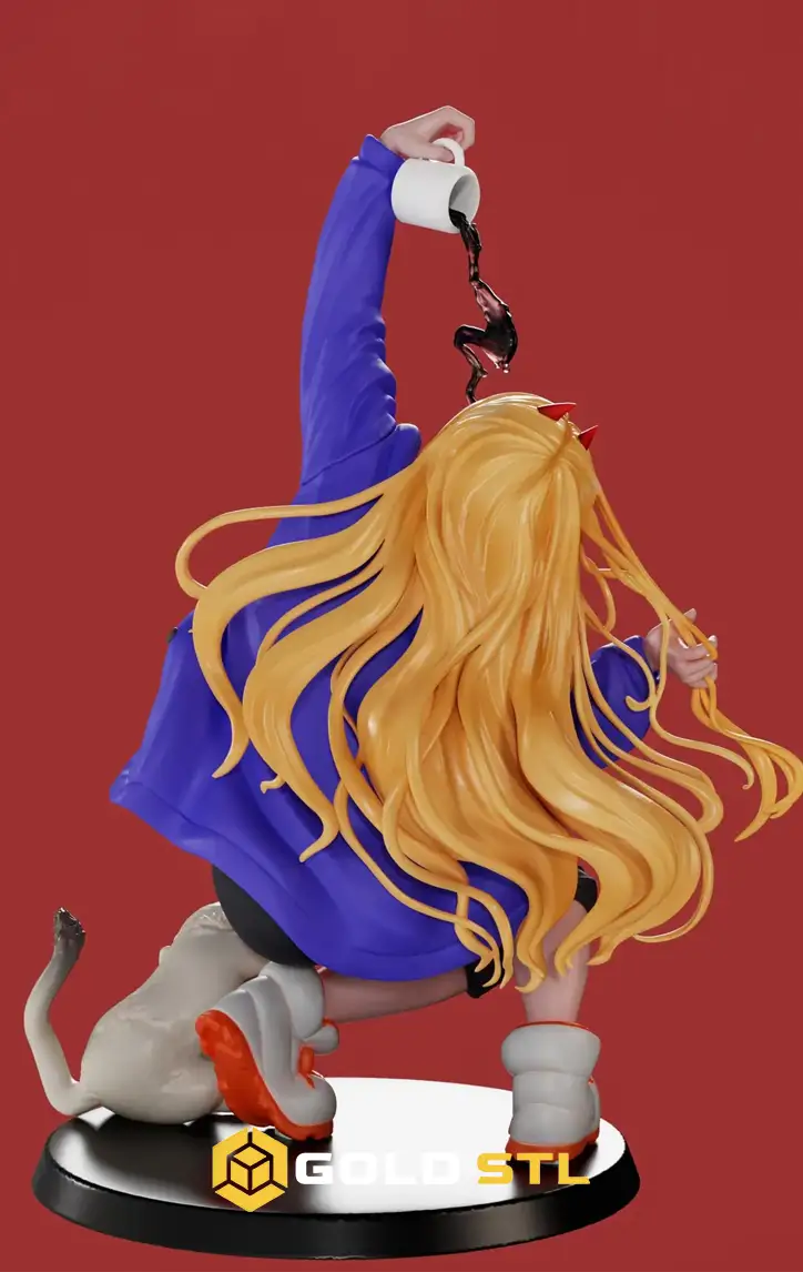 Power Chainsaw Man STL Epic 3D Model | Anime Figure for 3D Printing | High Detail Collectible STL File - Image 3