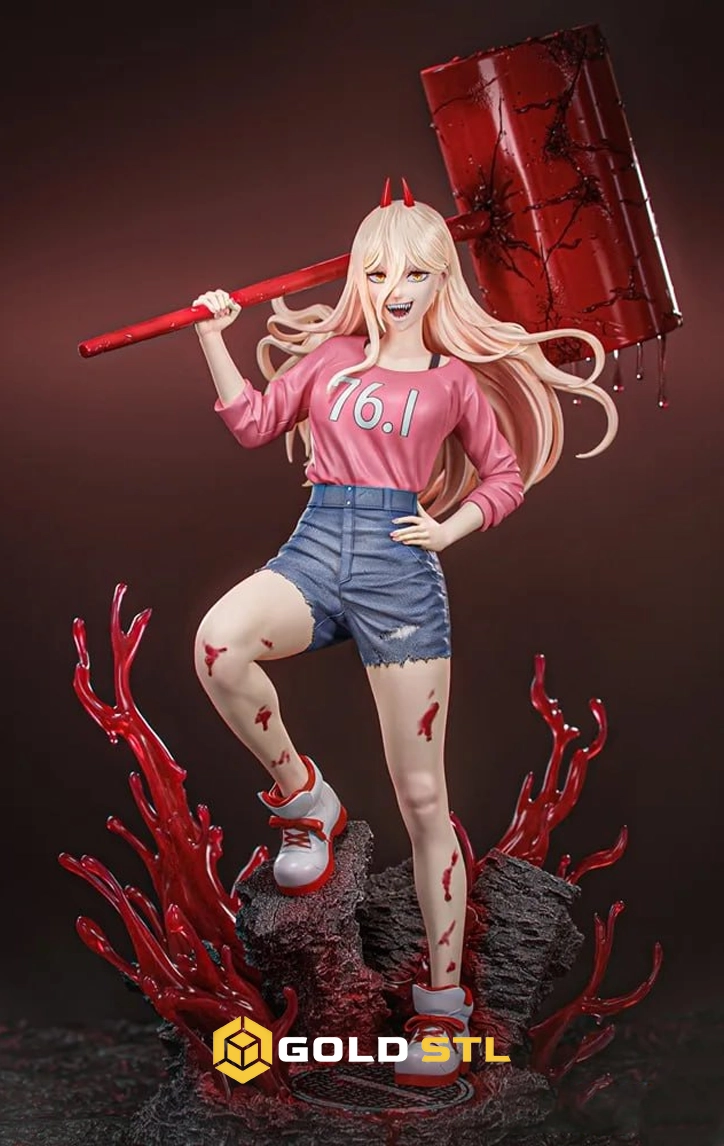 Power Chainsaw Man STL Epic 3D Model
