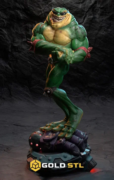 Rash Battletoads STL Epic 3D Model