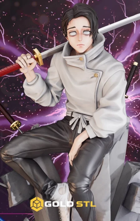 Yuta Okkotsu Jujutsu Kaisen STL Epic 3D Model | Anime Figure for 3D Printing | High Detail Collectible STL File