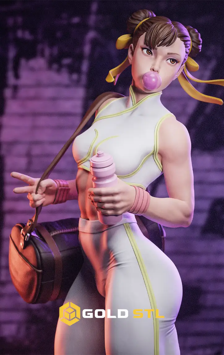 Chun-Li Street Fighter STL Epic 3D Model