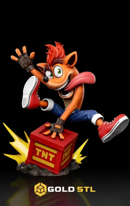 Crash Bandicoot STL Epic 3D Model