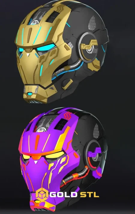 Cyberpunk Iron Man STL Epic 3D Model