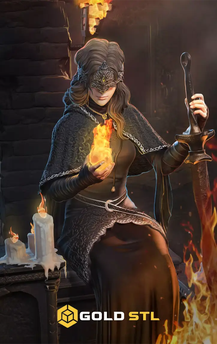 Fire Keeper Dark Souls STL Epic 3D Model