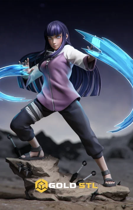 Hinata Hyuga Naruto STL File 3D Model