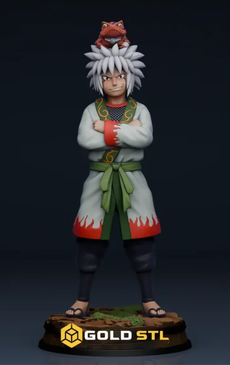 Jiraiya Naruto STL Epic 3D Model | Legendary Sannin Anime Figure for 3D Printing | High Detail Collectible STL File