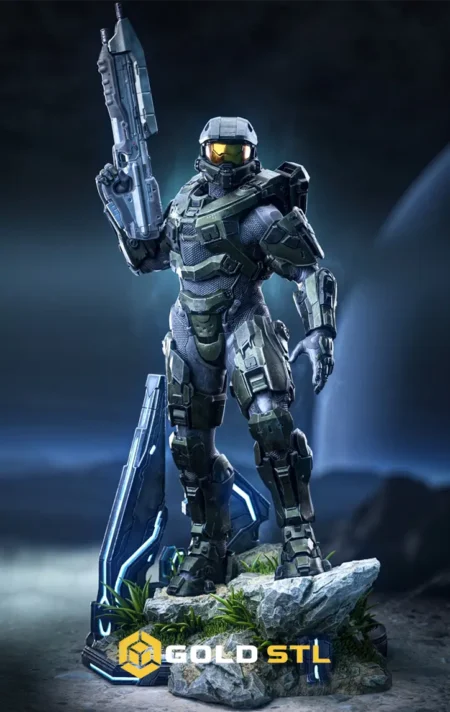 Master Chief Halo STL Epic 3D Model | Sci-Fi Video Game Figure for 3D Printing | High Detail Collectible STL File