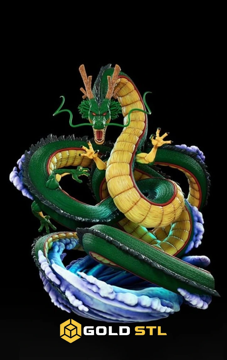 Shenron Dragon Ball STL Epic 3D Model | Legendary Dragon Figure for 3D Printing | High Detail Collectible STL File - Image 2