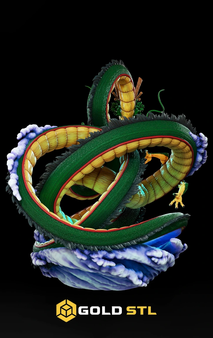 Shenron Dragon Ball STL Epic 3D Model | Legendary Dragon Figure for 3D Printing | High Detail Collectible STL File - Image 4