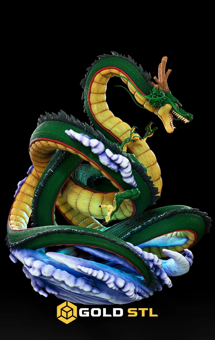 Shenron Dragon Ball STL Epic 3D Model | Legendary Dragon Figure for 3D Printing | High Detail Collectible STL File - Image 3