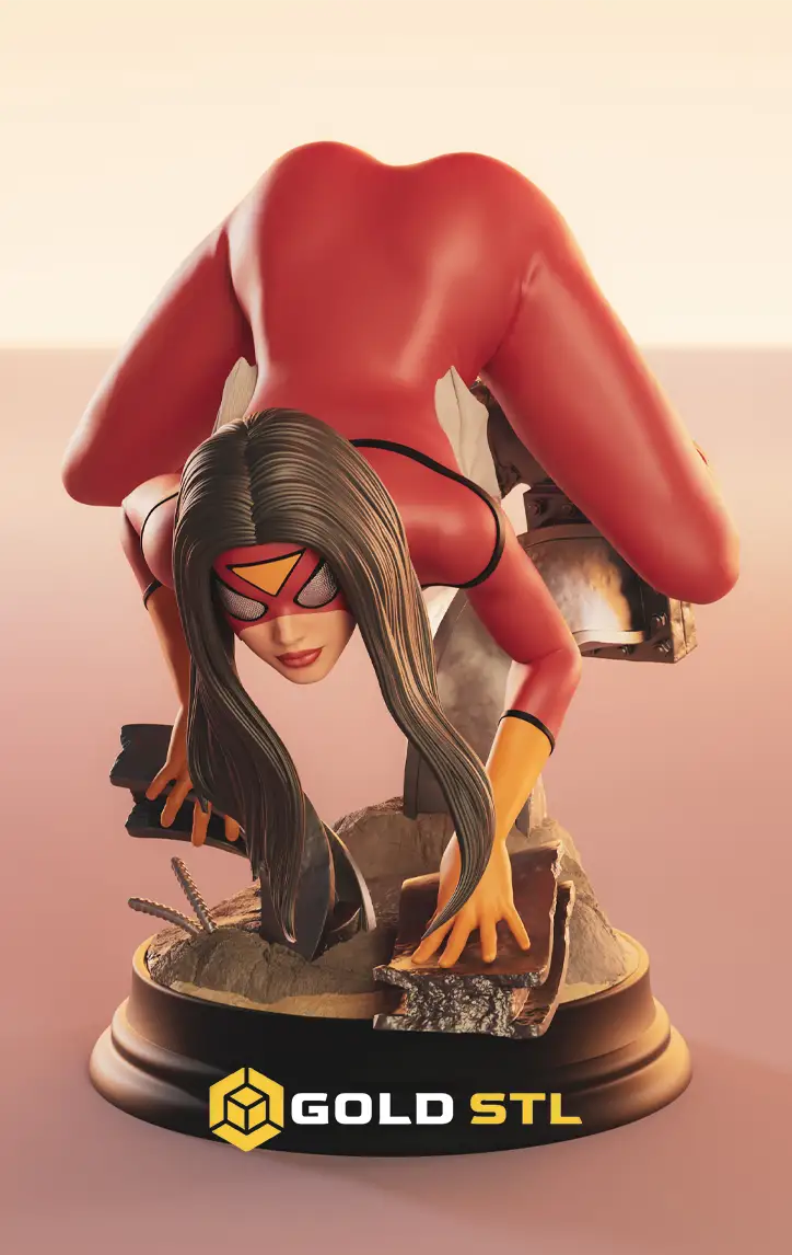 Spider-Woman Jessica Drew STL Epic 3D Model