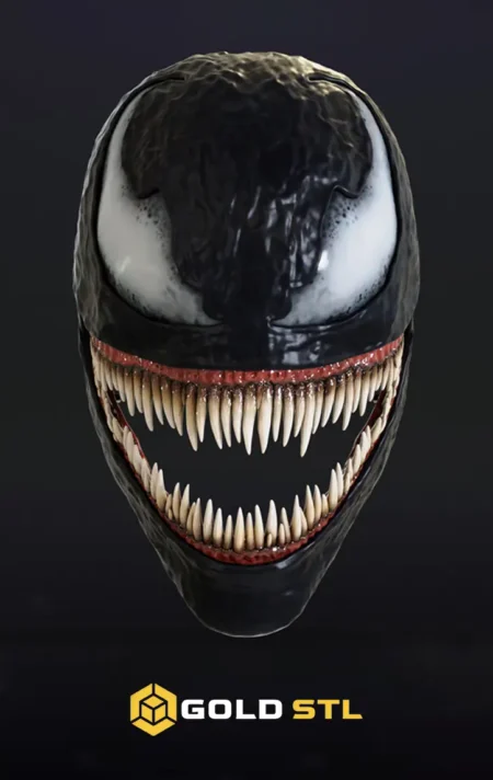 Venom Mask STL Epic 3D Model