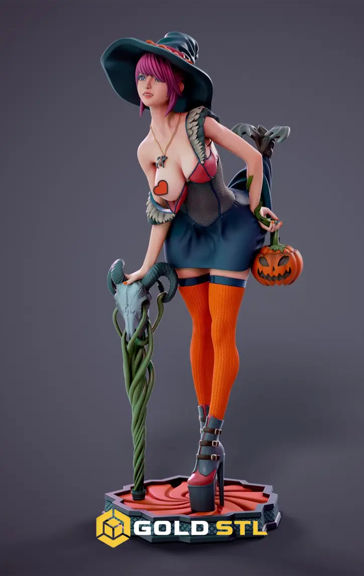 Chagarin Halloween Witch A STL 3D Model