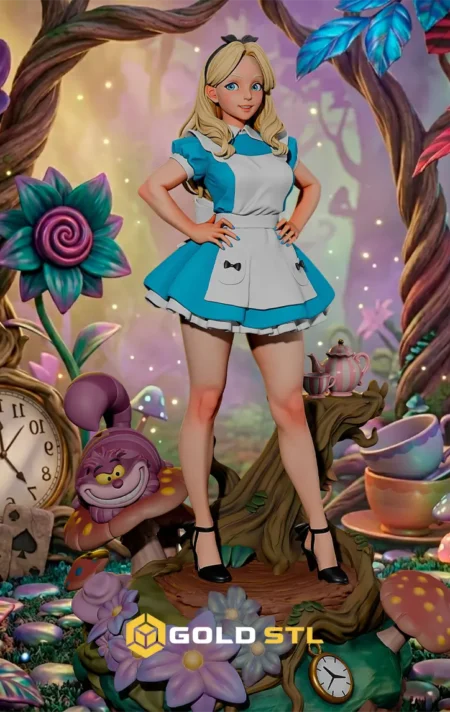 Alice in Wonderland STL 3D Print Model