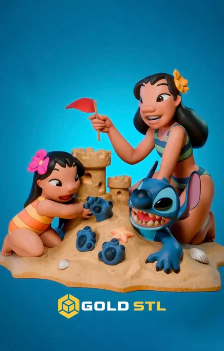 Lilo and Stitch STL 3D Print Model