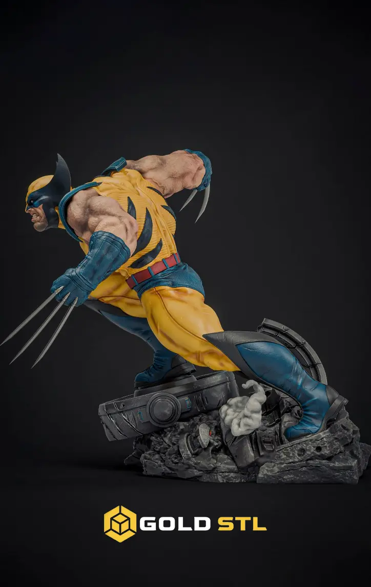 Wolverine X-Men STL 3D Model | Detailed Superhero Figure | Iconic Comic Book Character - Image 4