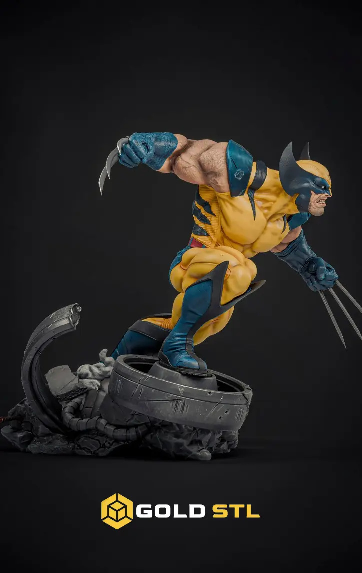 Wolverine X-Men STL 3D Model | Detailed Superhero Figure | Iconic Comic Book Character - Image 2