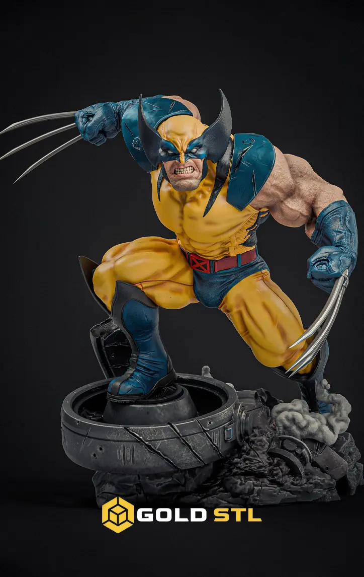 Wolverine X-Men STL 3D Model | Detailed Superhero Figure | Iconic Comic Book Character