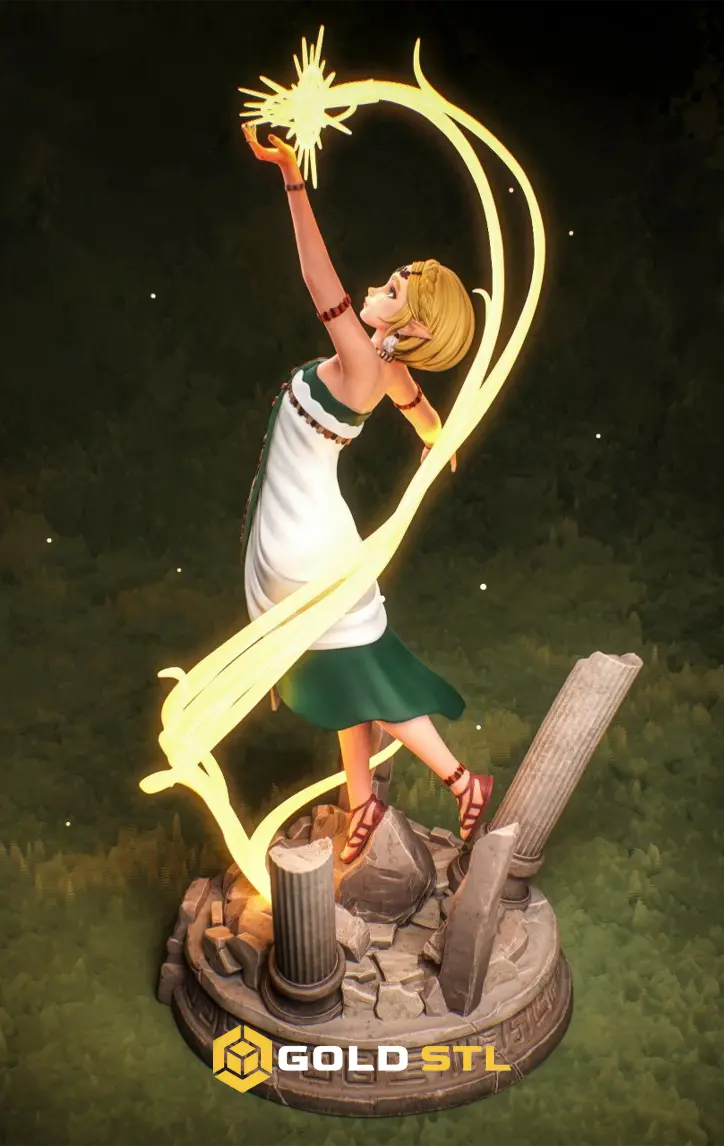 Zelda The Legend of Zelda STL 3D Print Model | Detailed Video Game Character Figure | Epic 3D Model - Image 2