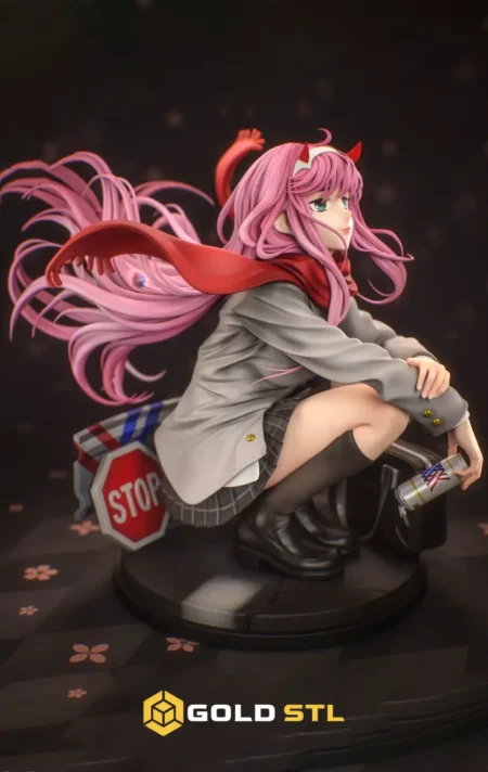 Zero Two Darling in the Franxx STL 3D Model